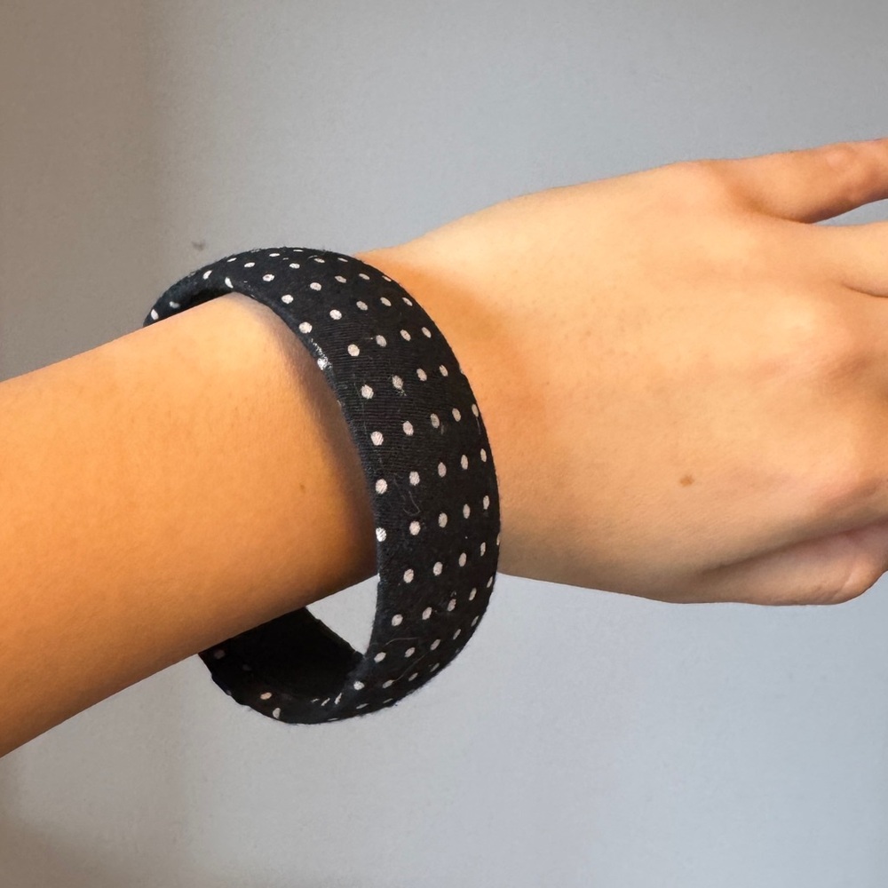 Black and White Polka Dot bangle